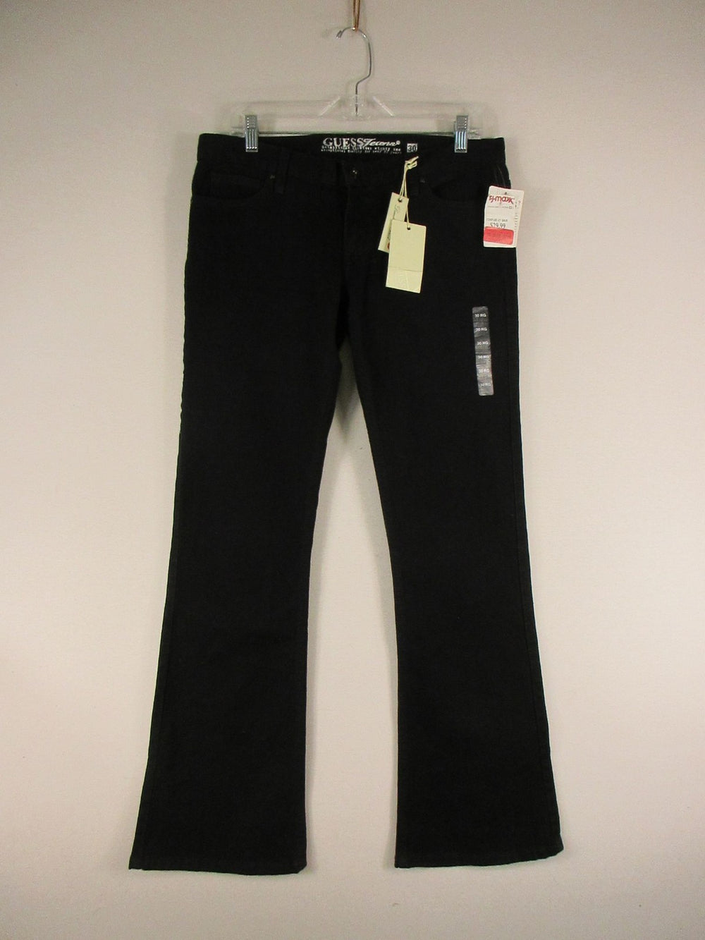Guess Jeans Pants Womens 30 Stretch Slim Bootcut Black Tags Comfortable Stylish