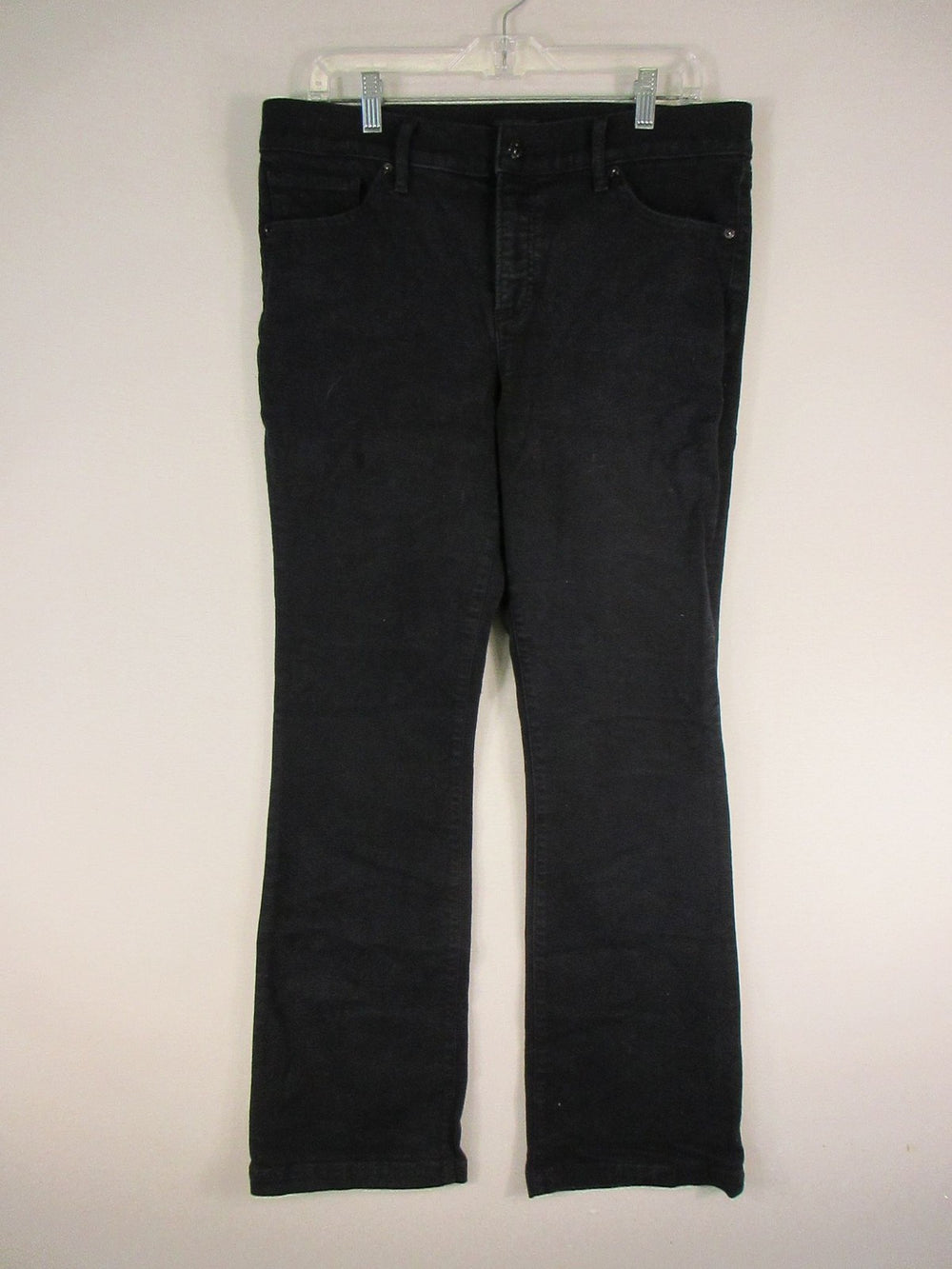 Express Jeans Womens 12 Tall Bootcut Mid Rise Black 5 Pocket Casual Pants