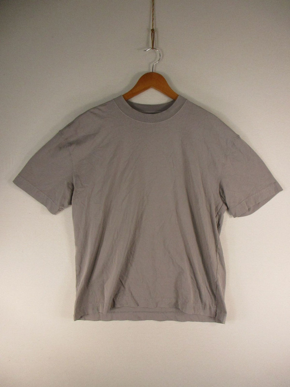 Hollister T-Shirt Mens L Heavyweight Boxy Fit Short Sleeve Gray 100% Cotton