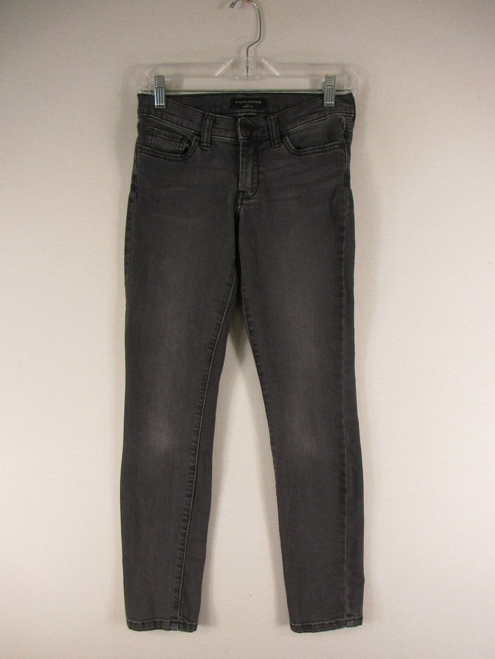 Banana Republic Jeans Womens 24 Skinny Fit Gray Stretch Denim Skinny Mid Rise
