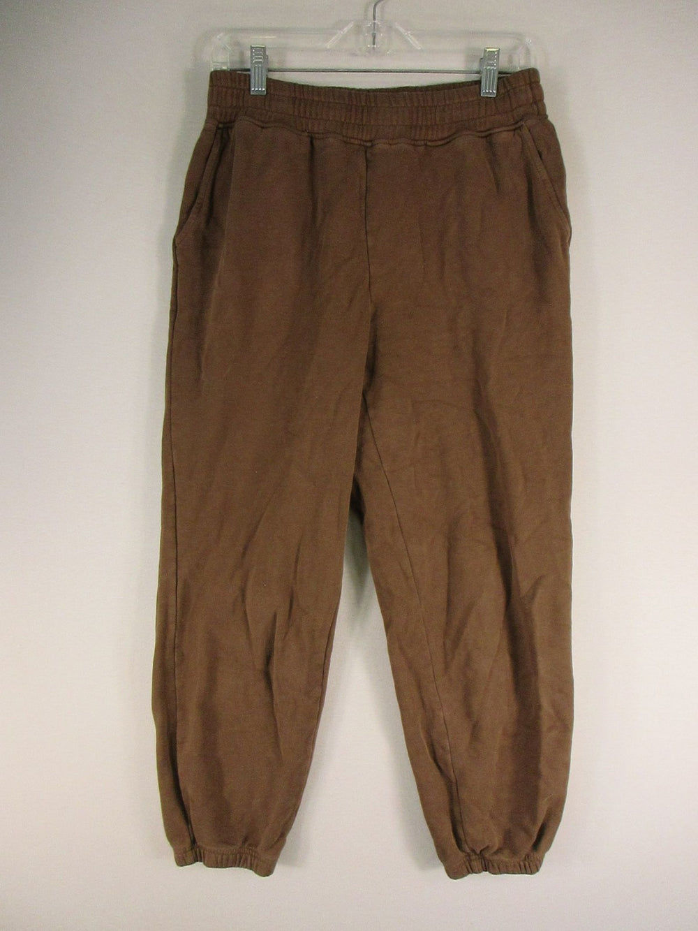 American Eagle Outfitters Sweatpants Mens M Brown Fleece Joggers Elastic Waist