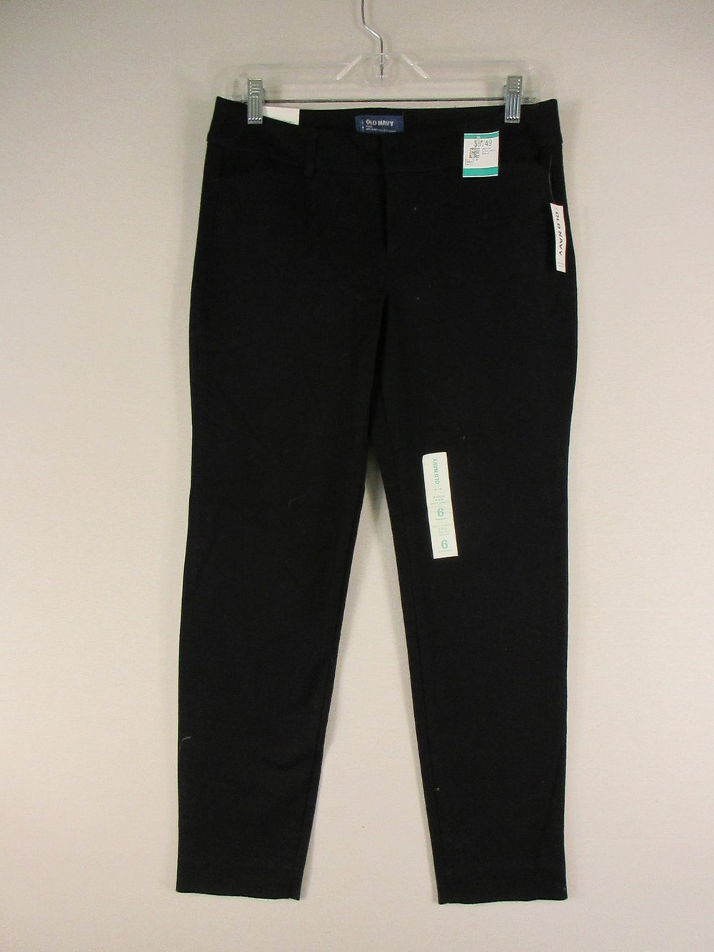 Old Navy Pants Womens 6 Regular Mid-Rise Pixie Ankle Length Black Office Casual