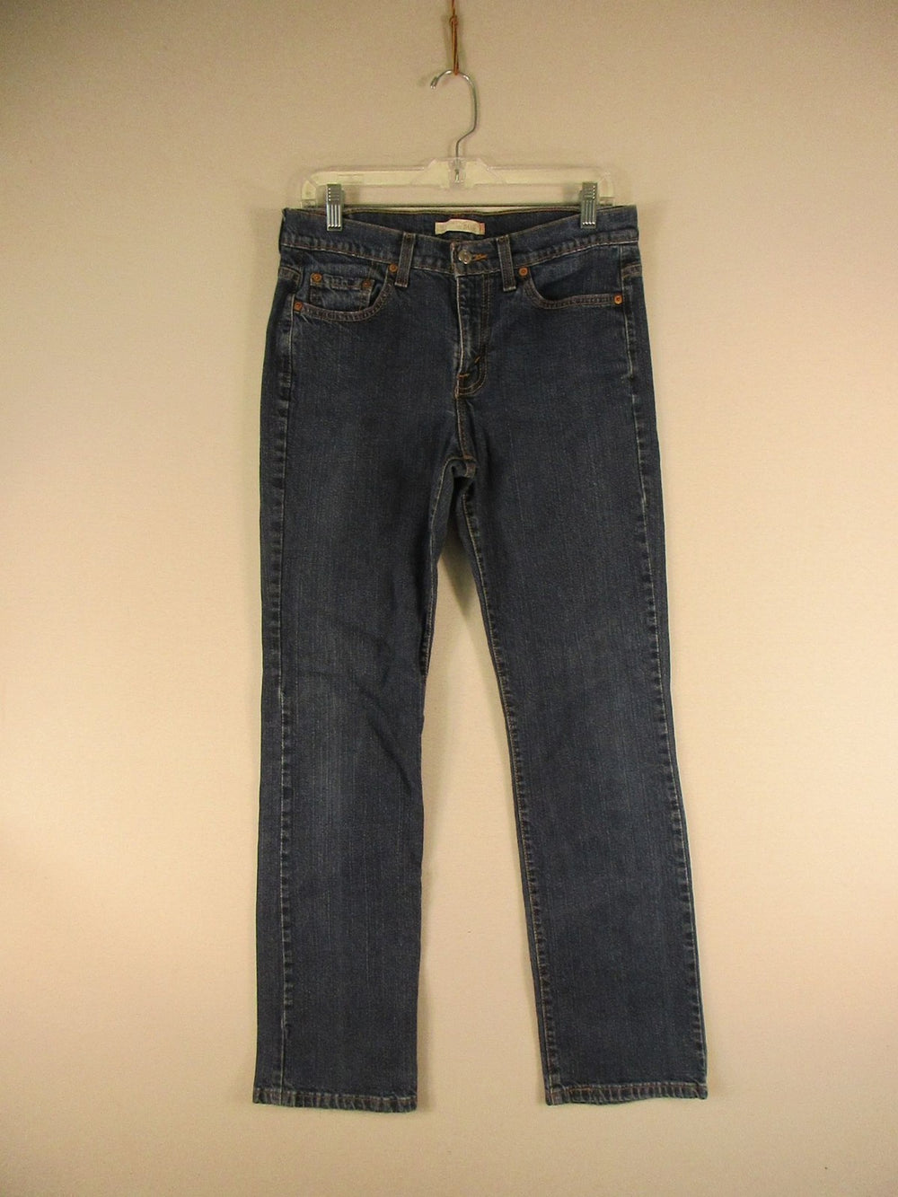 Levis 501 Jeans Womens 8 M Straight Medium Blue Stretch Denim Classic Everyday
