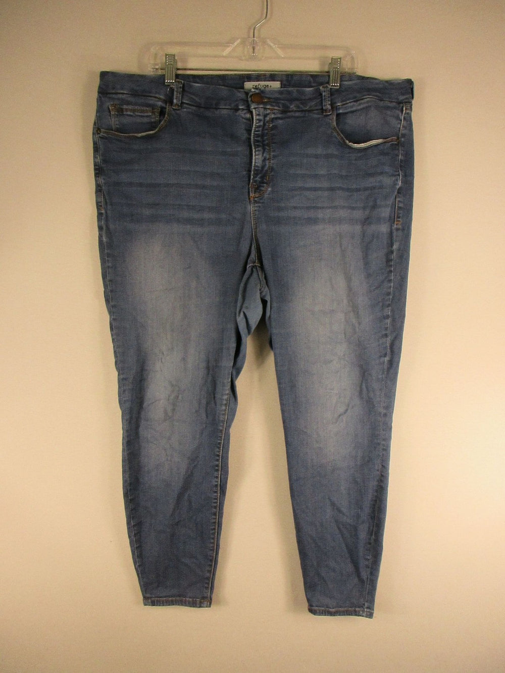 refuge+ Jeans Womens 22 Light Wash Stretch Skinny Ankle Jeggings Denim Rise