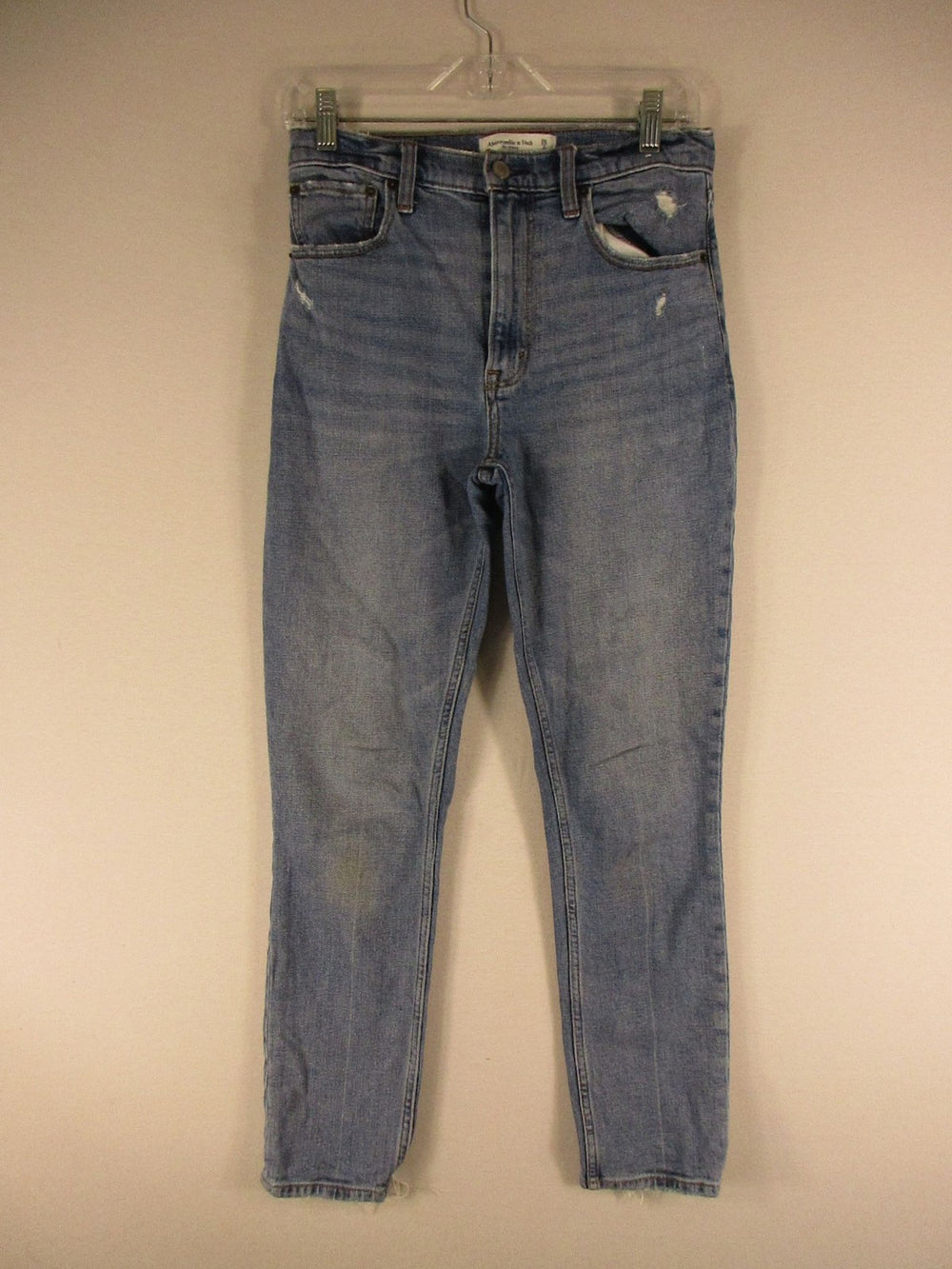 Abercrombie & Fitch Jeans Womens 26 The Skinny High Rise Distressed Blue Denim