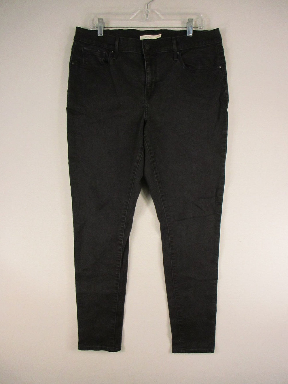 Levis Jeans Womens 16W 711 Skinny Black Stretch Denim