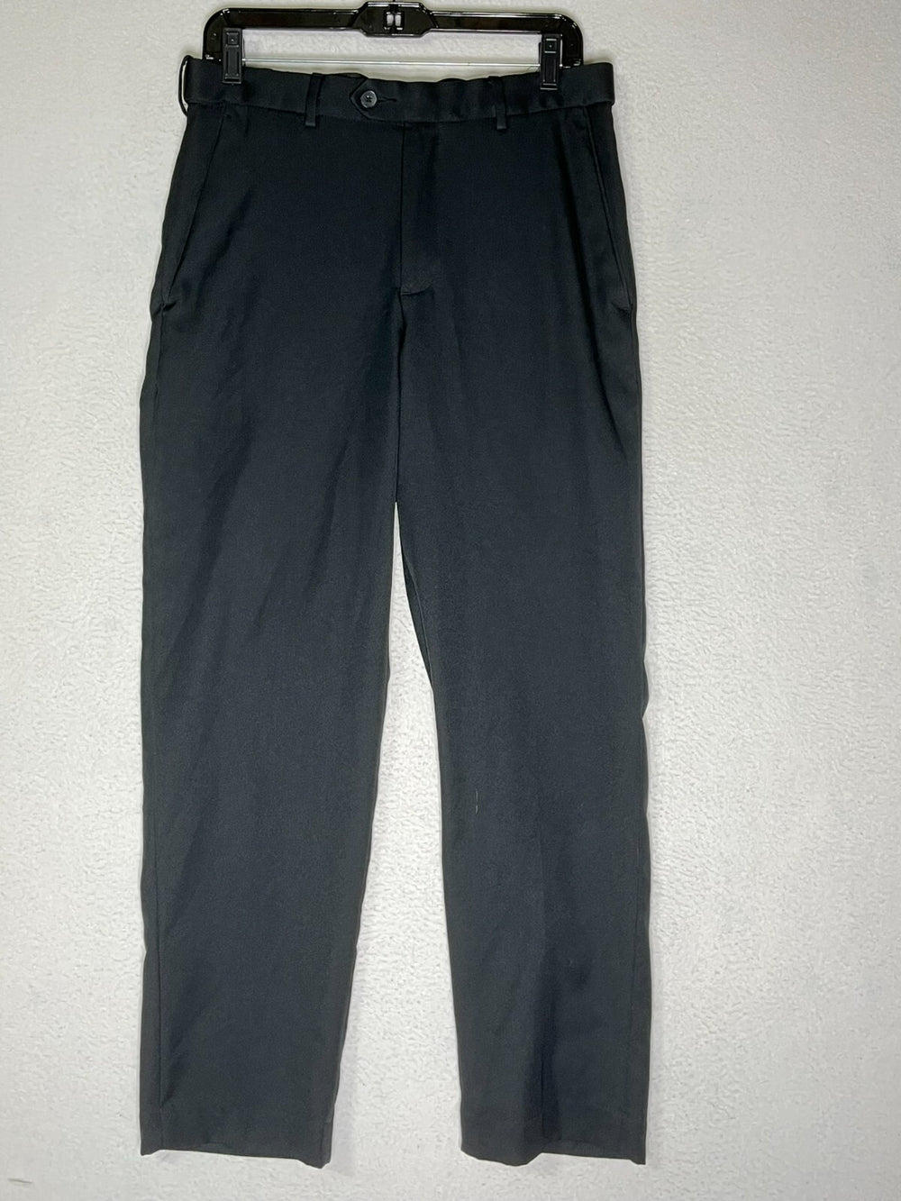 Croft & Barrow Black Classic Fit Flat Front Dress Pants Stretch Men’s Size 32X30