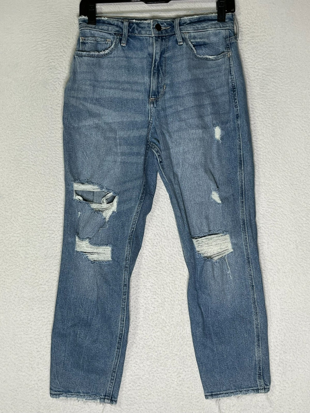 Hollister Vintage Blue Curvy High Rise Mom Jeans Denim Stretch Womens Size 3S