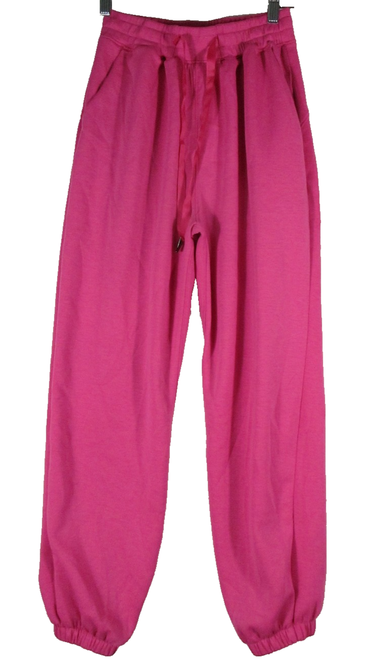 Dear Scarlett Womens Joggers Sweatpants Drawstring Tapered Leg Size S Pink