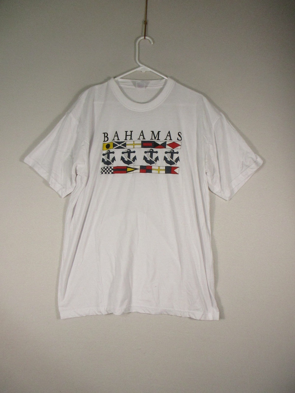 Dorsett Sportswear Mens Bahamas Graphic T-Shirt Short Sleeve Size 2XL White