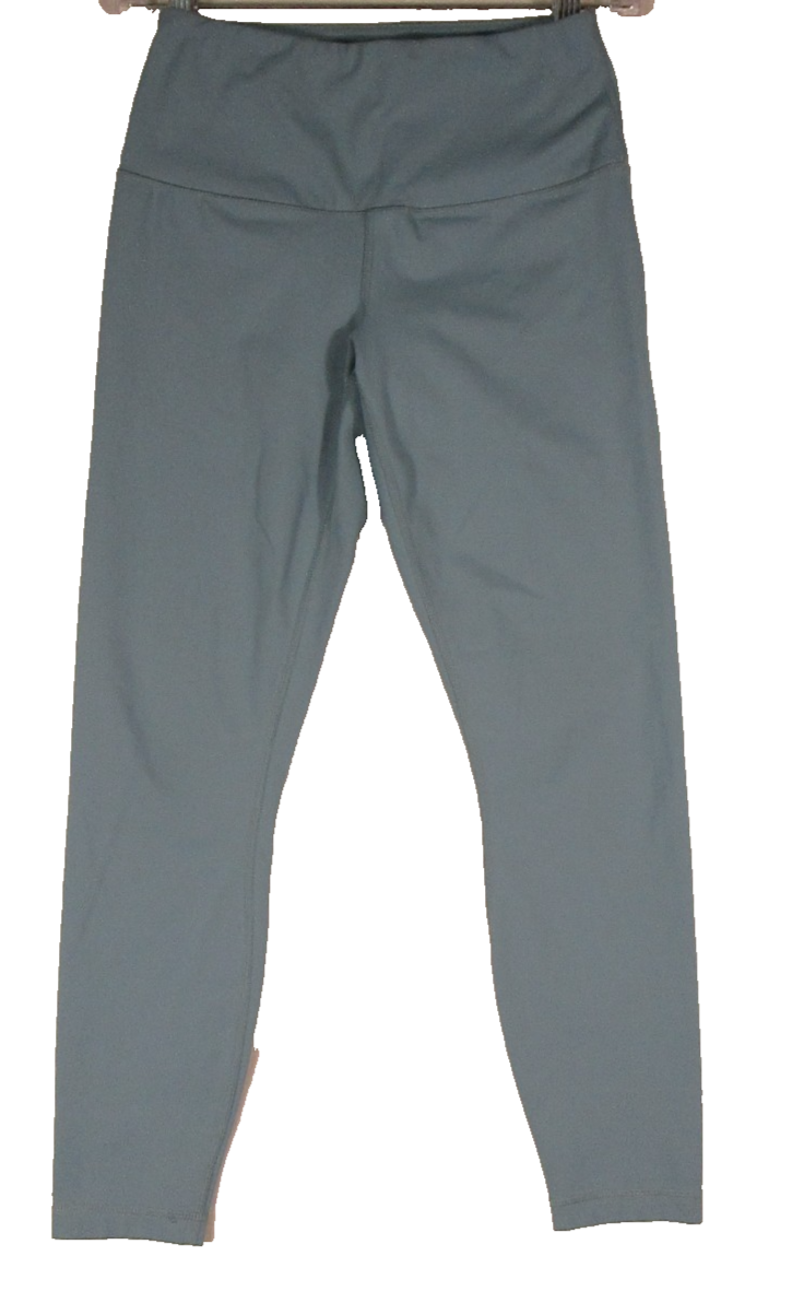 Yogalicious Lux Womens High Waist Elastic Free Ankle Leggings Size S Blue