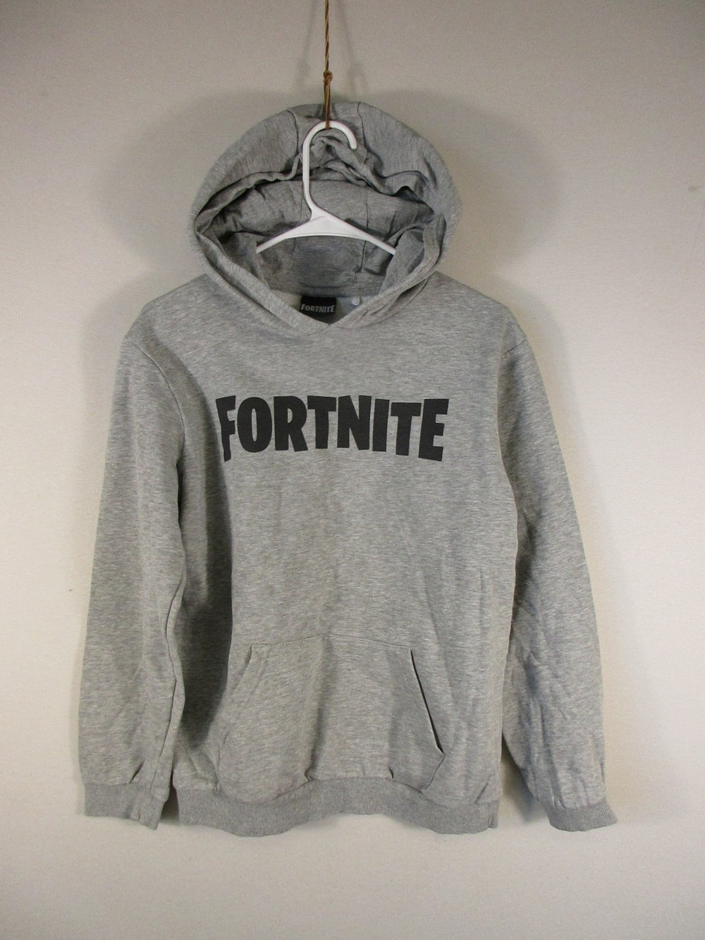 Vanilla Underground Boys Logo Hoodie Sweatshirt Long Sleeve Size M Gray