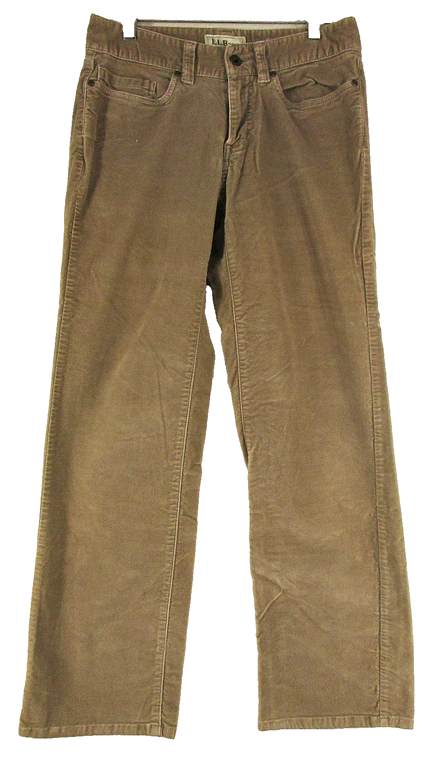 L.L.Bean Womens Mid Rise Favourite Fit Straight Jeans Pockets Size 4 Brown