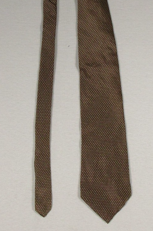 Perry Ellis Portfolio Mens 100% Silk Neck Tie Polka Dot and Striped Made in USA