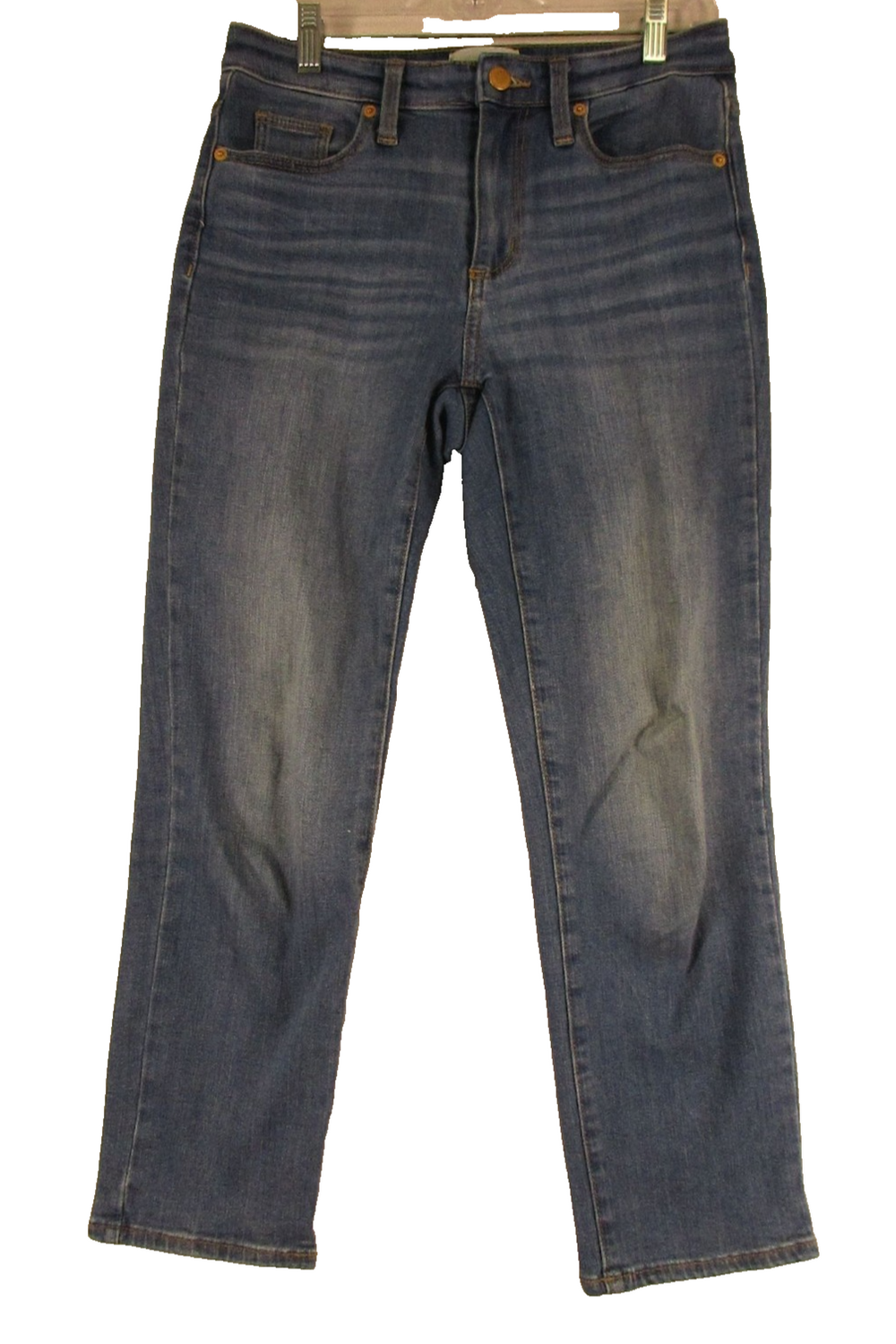 Universal Thread Jeans Womens 2 Slim Straight Ankle Blue Stretch Denim Mid Rise