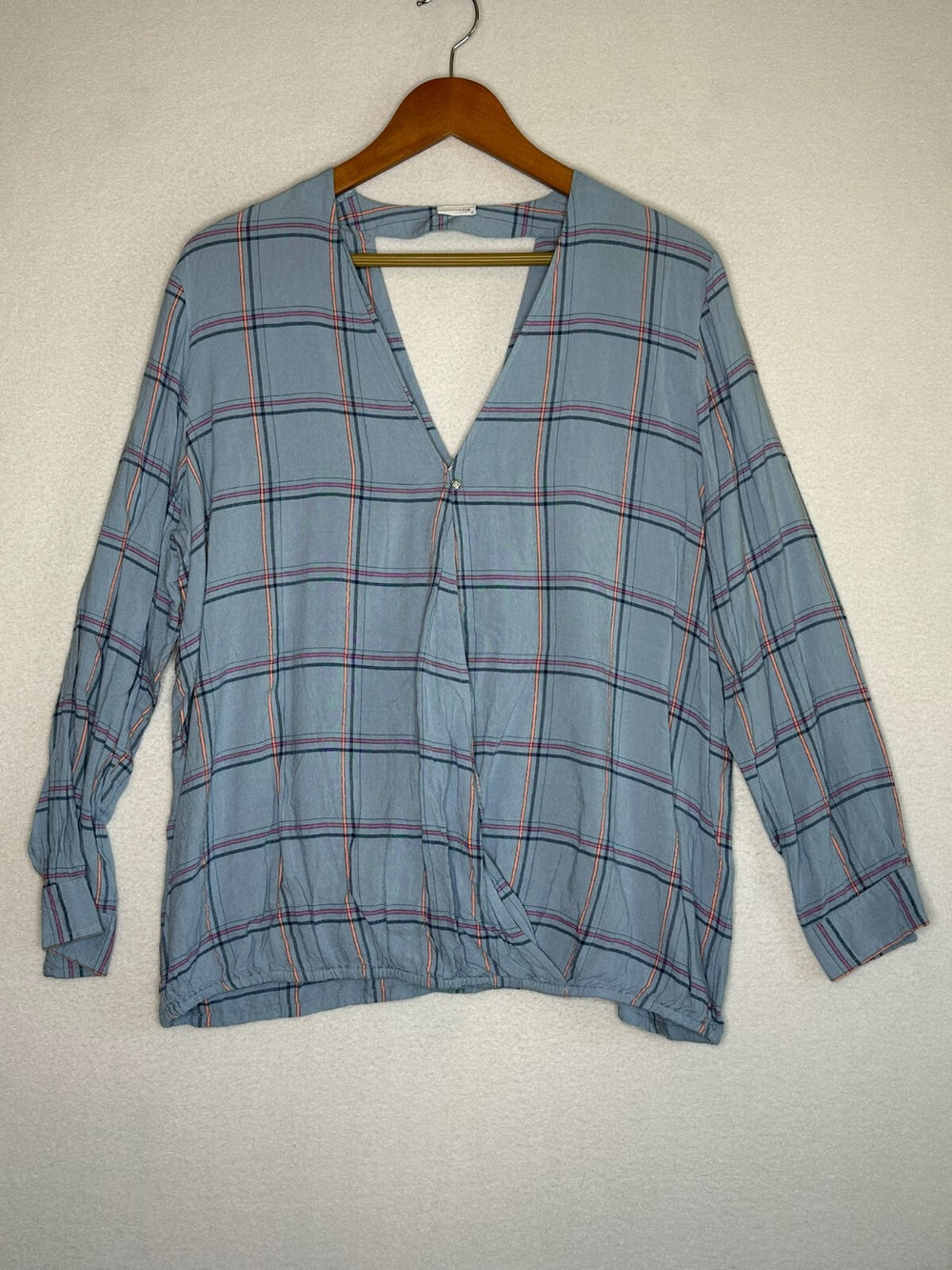 LASCANA Blue Multicolor Long Sleeve Shirt Women's Size US 14