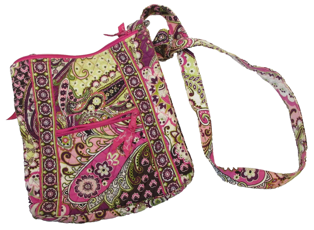 Vera Bradley Womens Hipster Crossbody Bag Paisley Print Pockets One Size Multi