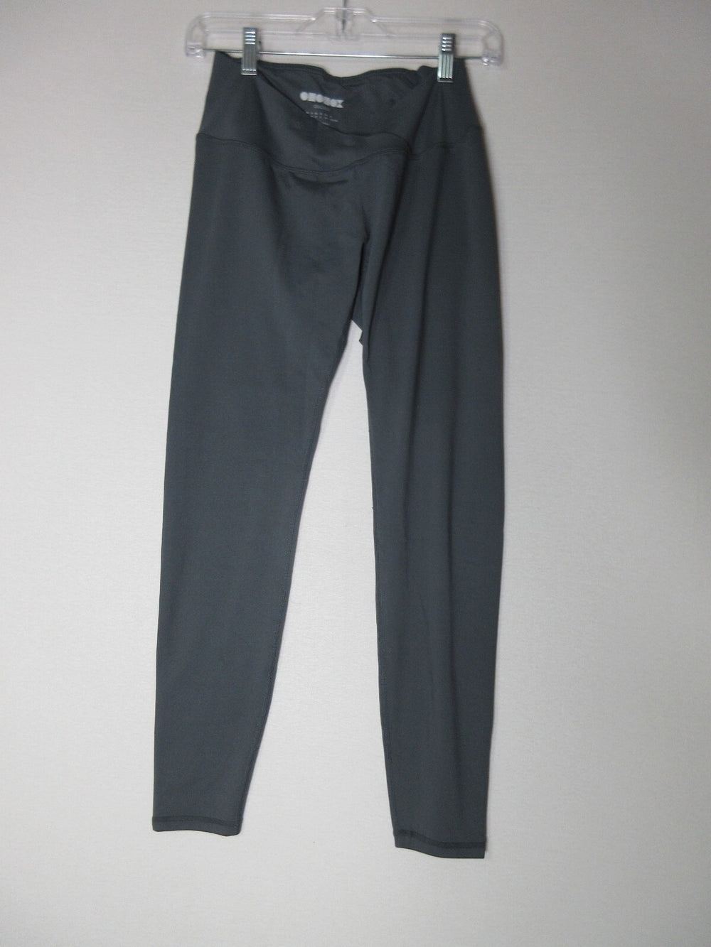 ODODOS Womens Stretch Mid Rise Leggings Skinny Leg Elastic Waist Size M Gray