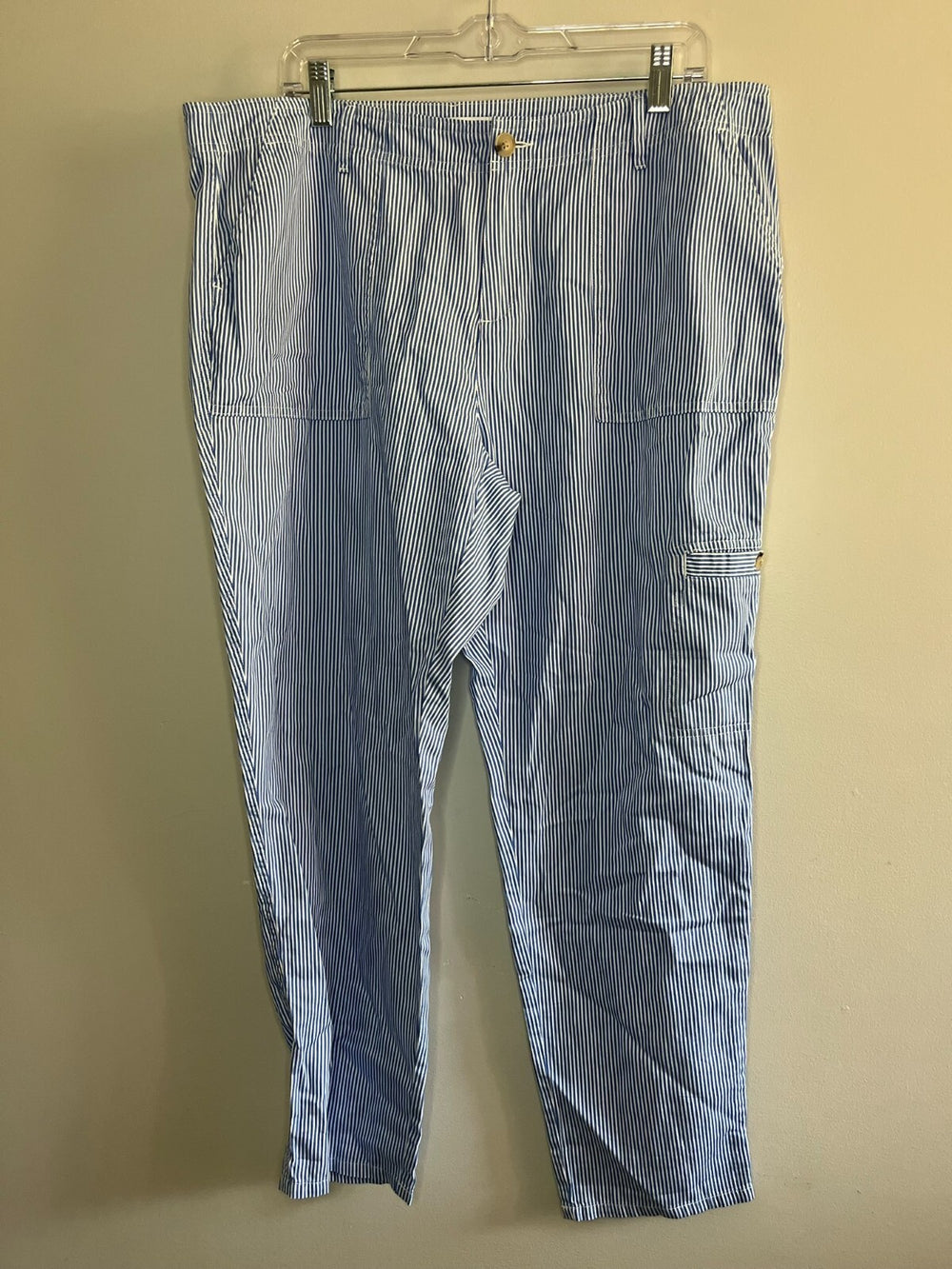 Liz Claiborne Blue Striped Pants Women's Size 14