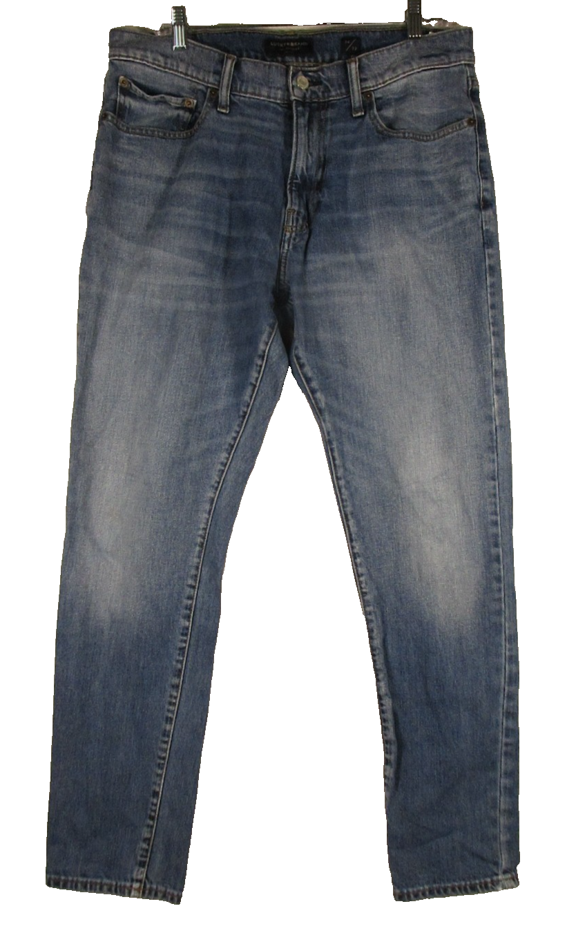 Lucky Brand Los Angeles Mens Straight Jeans Stretch Denim Size 34/32 Blue