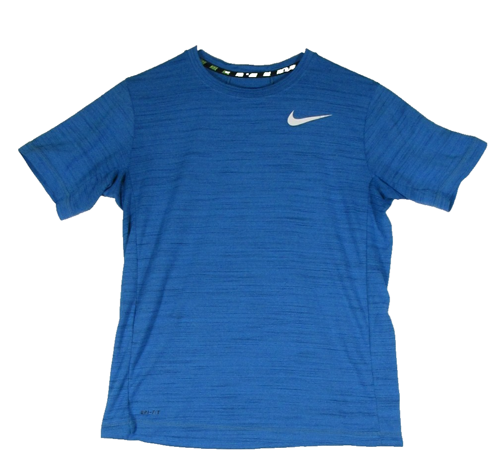 Nike Mens Regular Fit T-Shirt Dri Fit Short Sleeve Crew Neck Size XL Blue