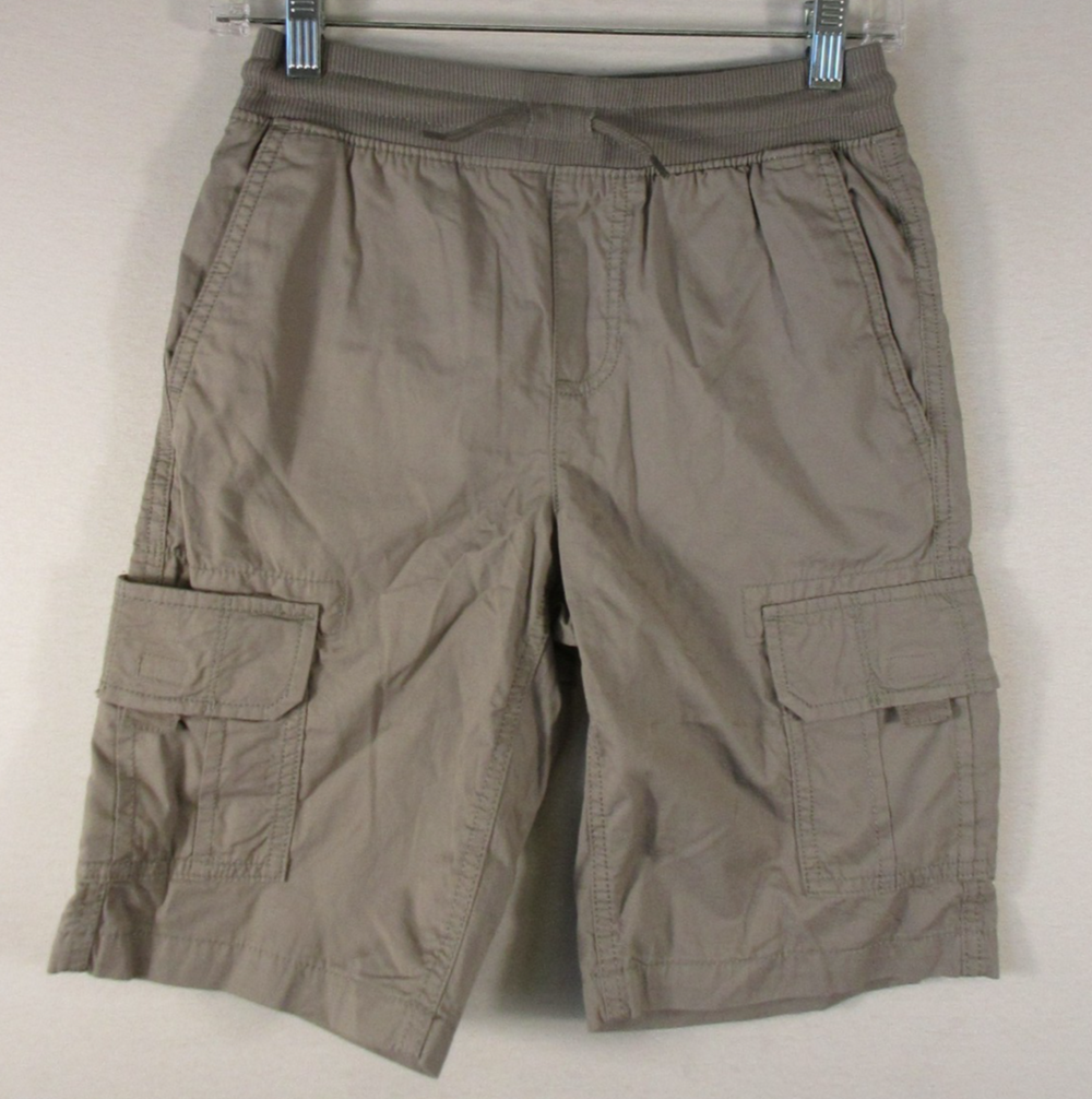 Sonoma Goods For Life Mens High Rise Cargo Shorts Elastic Waist Size M Beige
