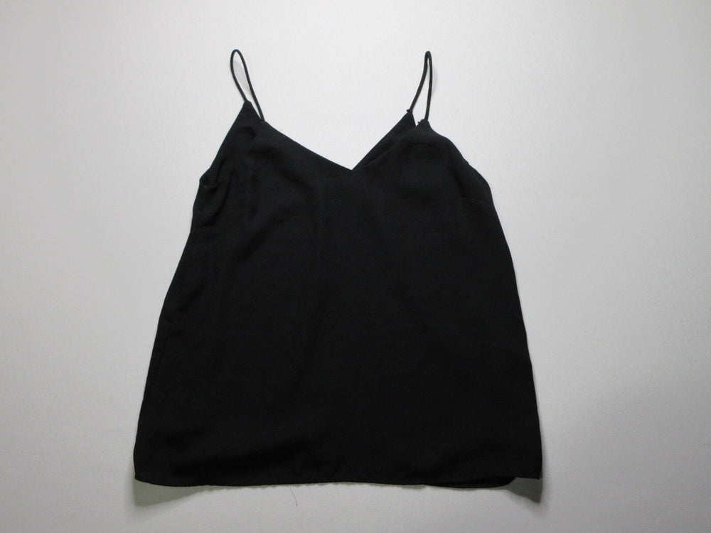 H&M Black Camisole Stappy Tank Top Sleevless V Neck Women's Size XS
