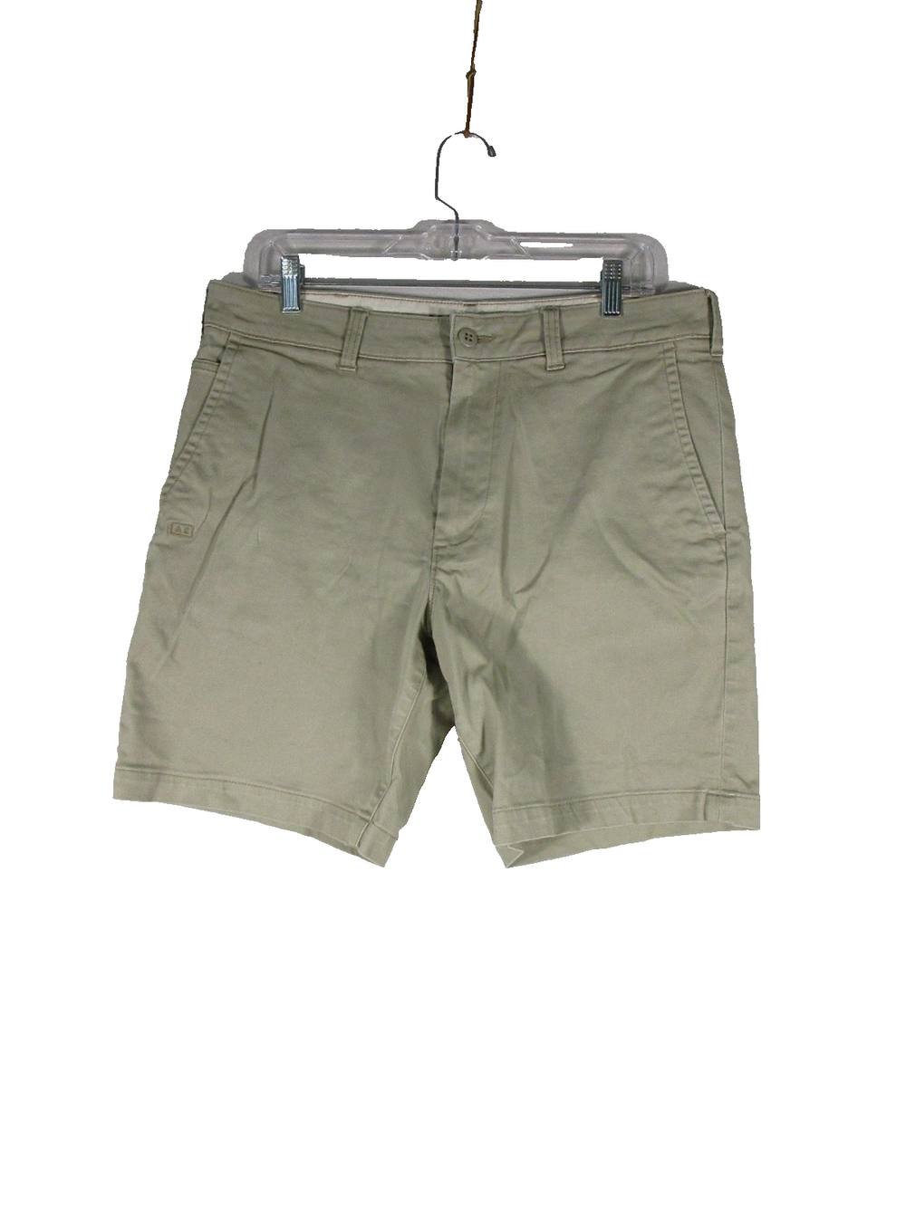 American Eagle Outfitters Mens Slim Fit Chino Shorts Pockets Size 34 Beige