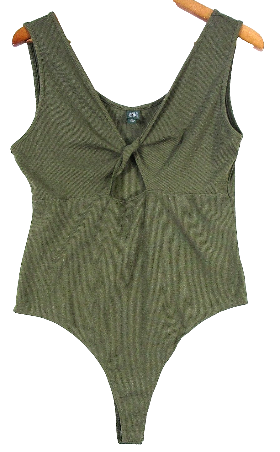 Wild Fable Womens Pullover One Piece Swimsuit High Cut Sleeveless Size XL Green