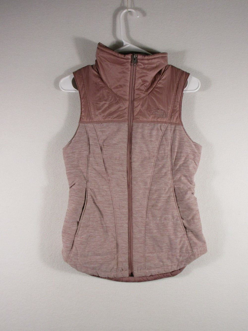 The North Face Womens Front Zip Jacket Sleeveless Pockets Size XS Purple