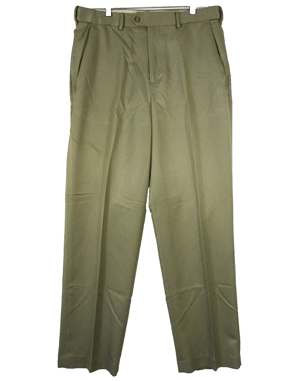 Croft & Barrow Mens High Rise Pleated Dress Pants Straight Leg Size 34X32 Green