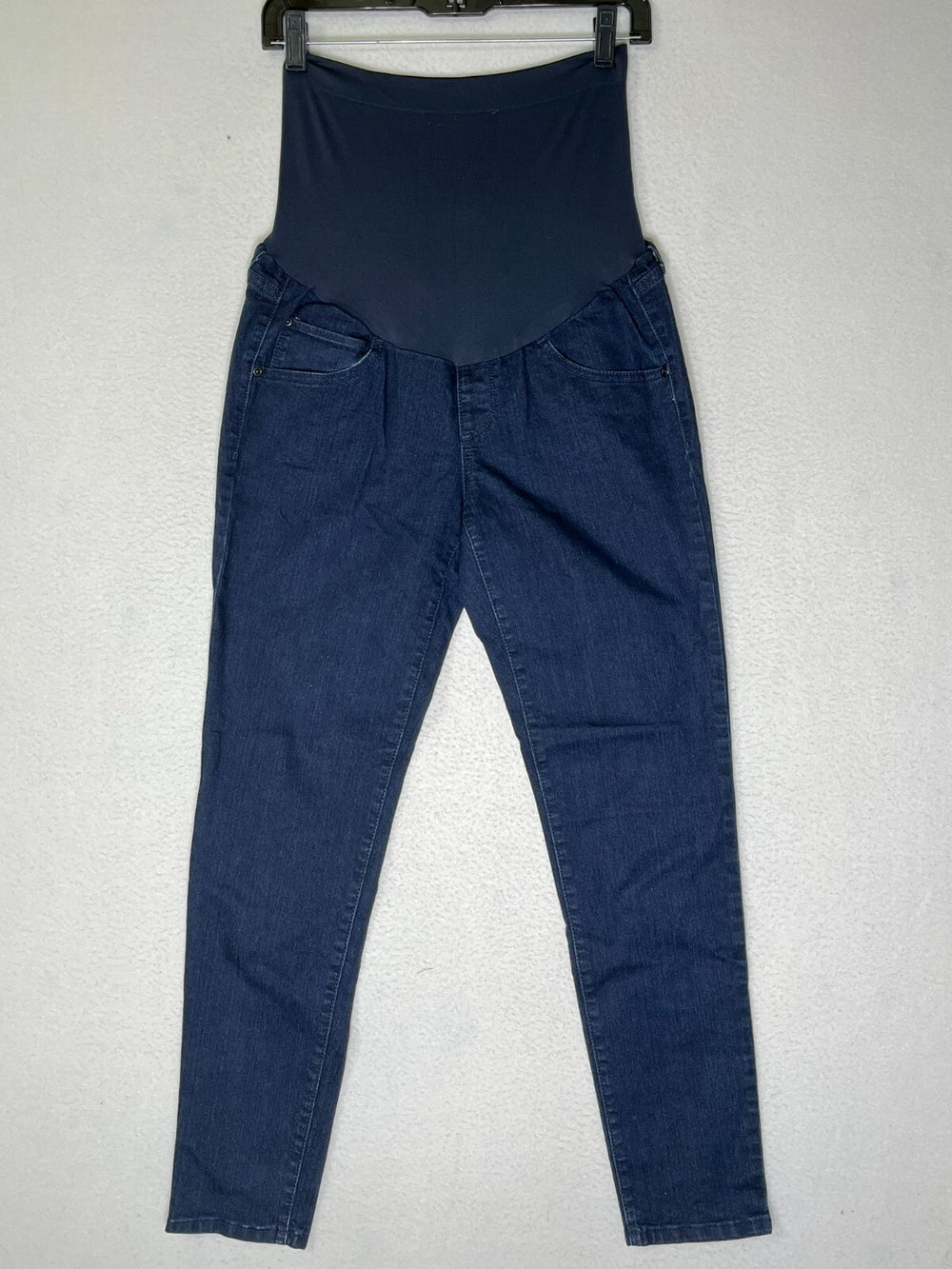 A:glow Blue Belly Panel Maternity Skinny Jeans Denim Stretch Women's Size 8