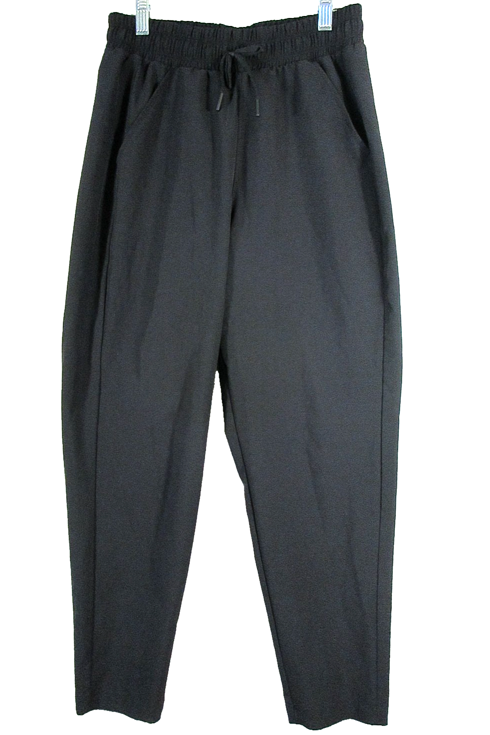 All In Motion Mens Mid Rise Jogger Pants Tapered Leg Drawstring Waist Sz S Black