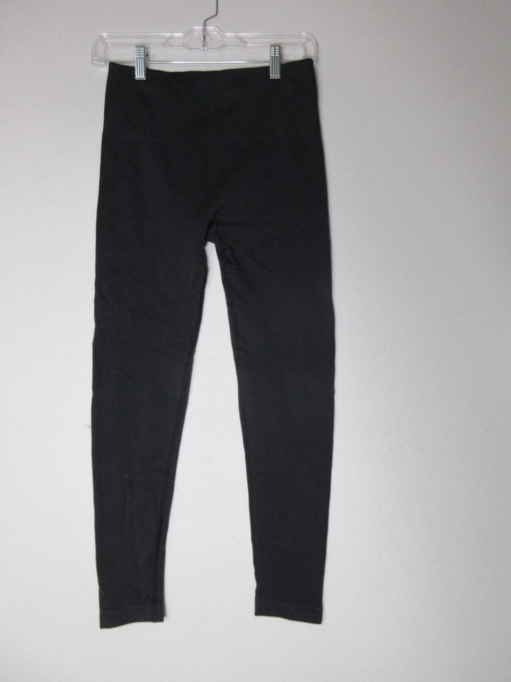 Gaiam Girls Stretch Mid Rise Leggings Skinny Leg Elastic Waist Size M Black