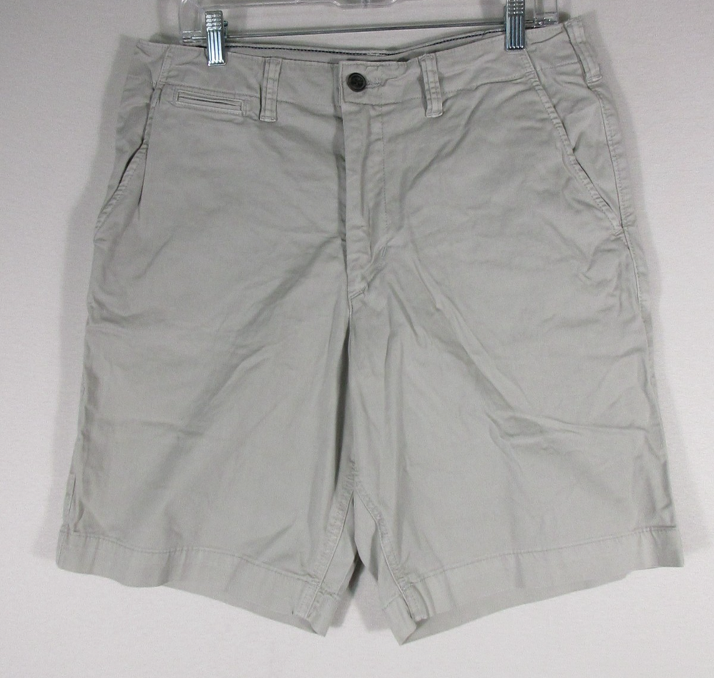 American Eagle Mens Shorts Mid Rise Beltloops Slash Pockets Size 33 Gray