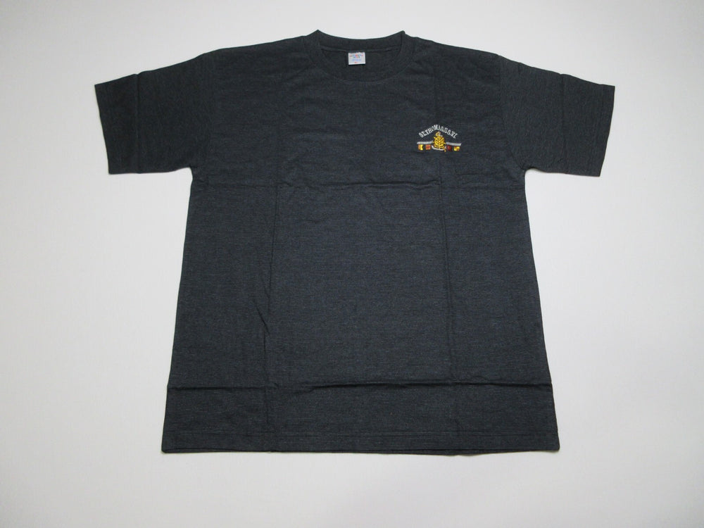 Supreme Mens Striped Regular Fit Crew Neck T-Shirt Short Sleeve Size XL Black