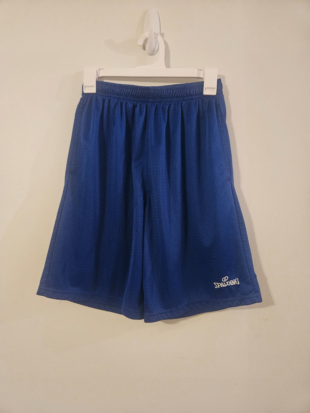 Spalding Blue Basketball Shorts Elastic Waist Men's Medium