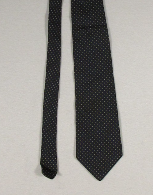 Perry Ellis Portfolio Mens 100% Silk Neck Tie Polka Dots Made in USA