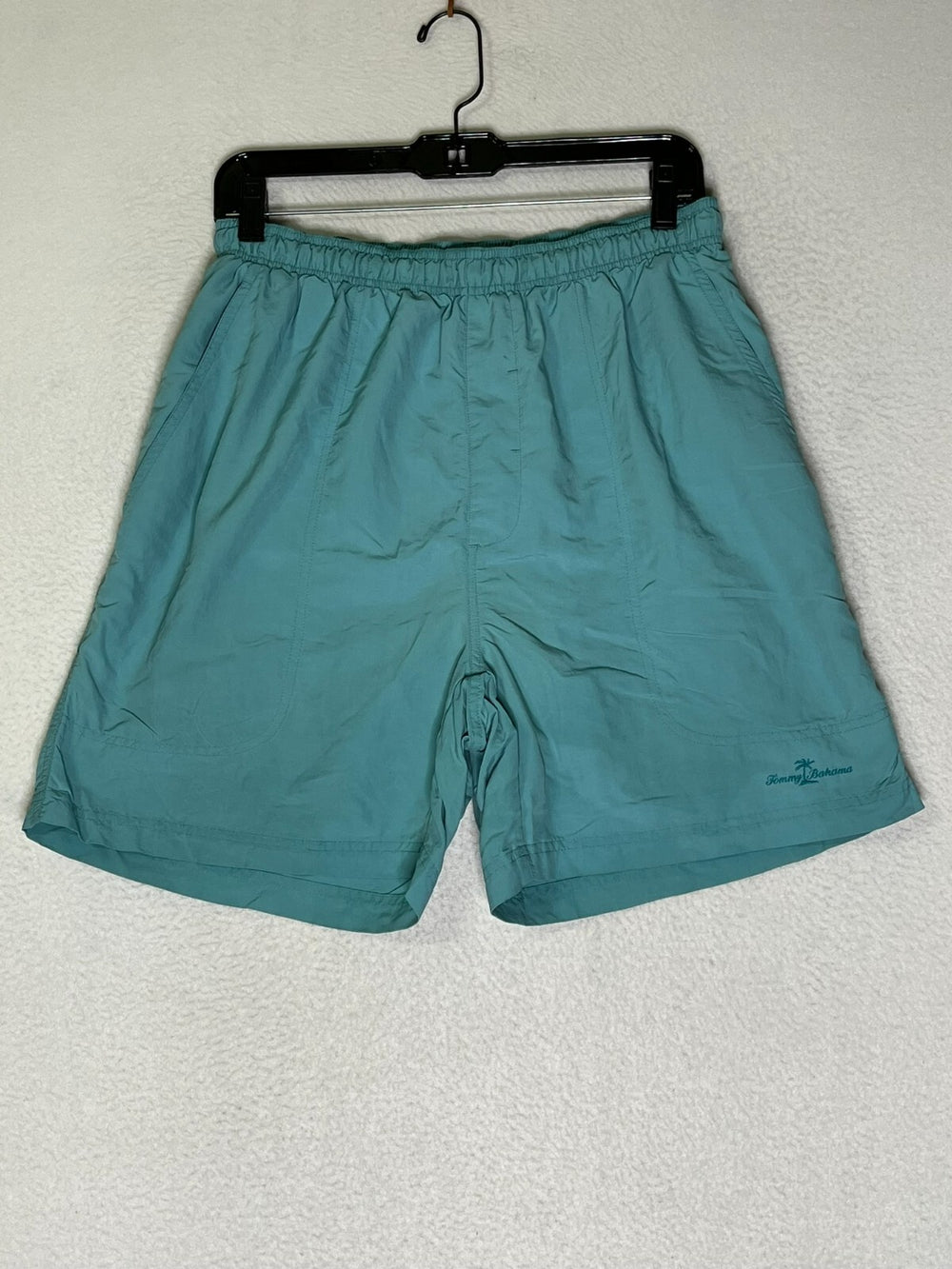 Tommy Bahama Blue Nylon Swim Briefs Shorts Elastic Waist Men's Size Medium