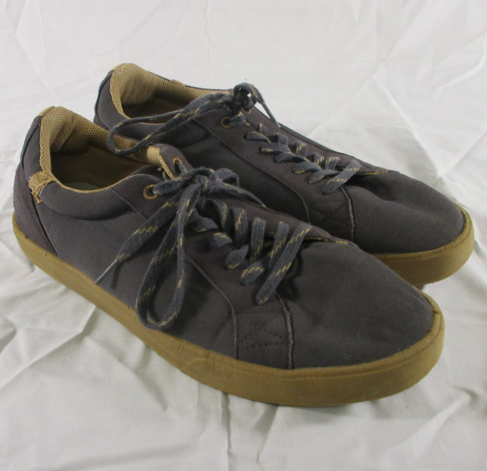 Saola Mens Lace-Up Cannon Canvas Sneakers Shoes Size US11 EU44.5 Obsidian