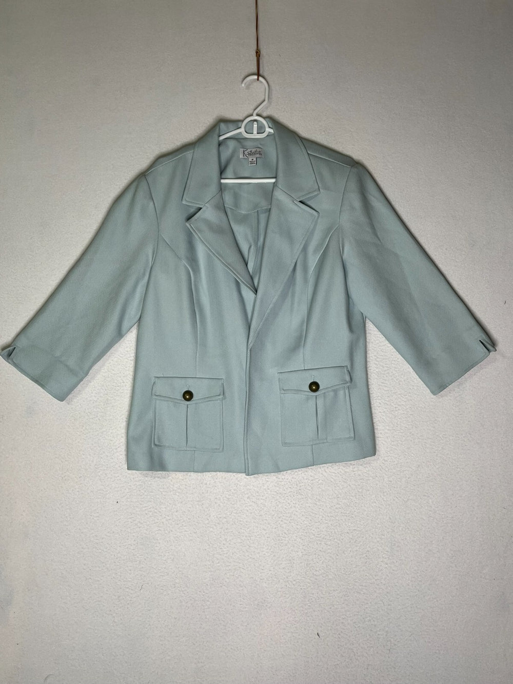 K Studio Collection Blue Dress/Suit Blazer Jacket Frot Pockets Women's Size 18
