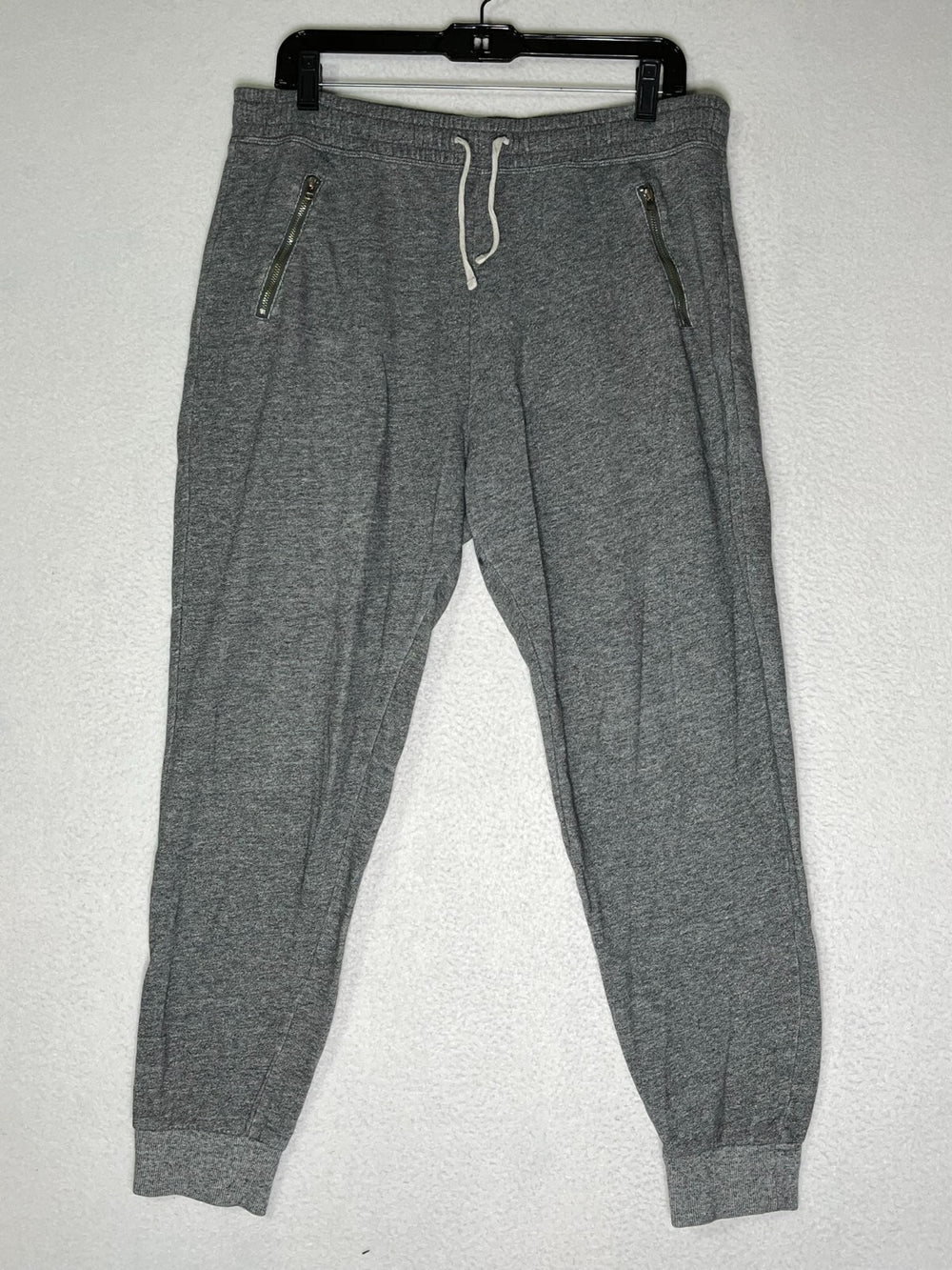 Hollister Gray Joggers Pants Zipper Pockets Elastic and Tie Waist Women's Size L