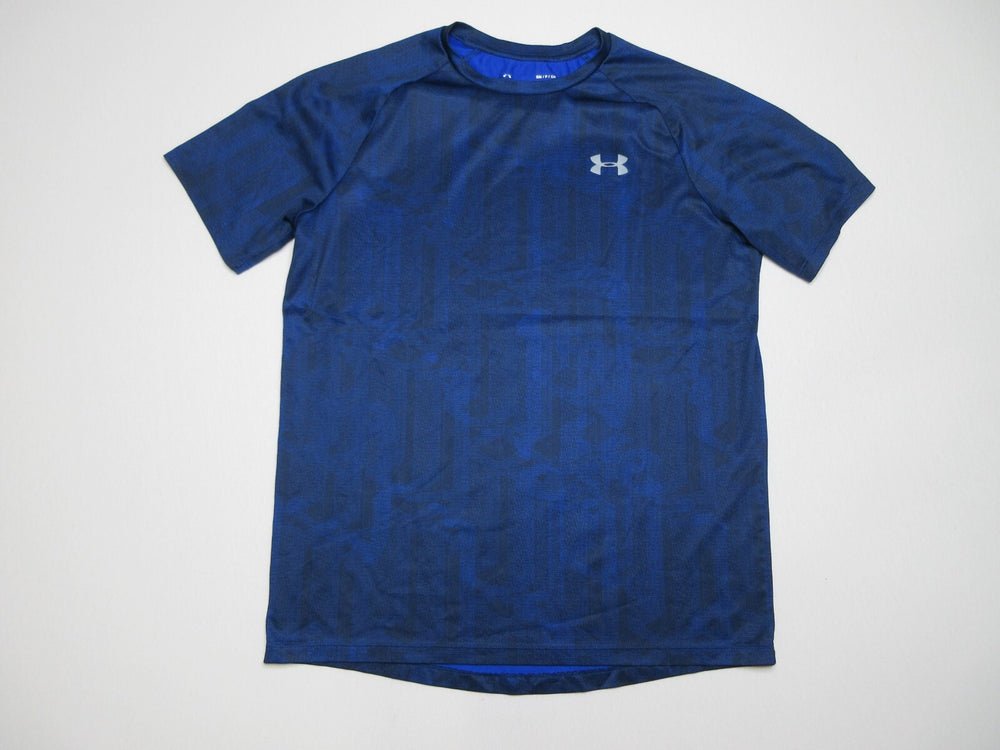 Under Armour Logo Regular Fit Crew Neck Mens T-Shirt Short Sleeve Size M Blue