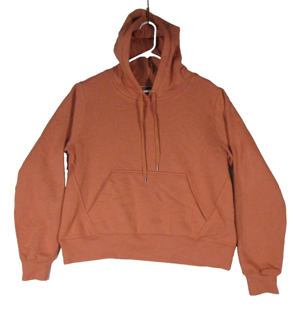 DSG Mens Pullover Hoodie Sweatshirt Long Sleeve Drawstring Size M Orange