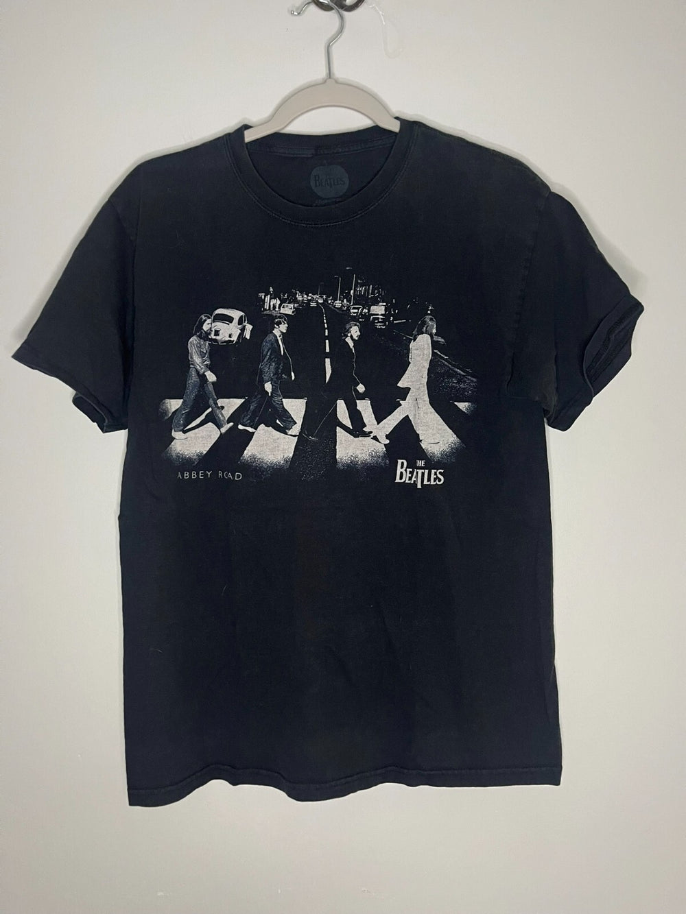 The Beatles Black Short Sleeve Crew Neck Graphic T-Shirt Men's Size Medium
