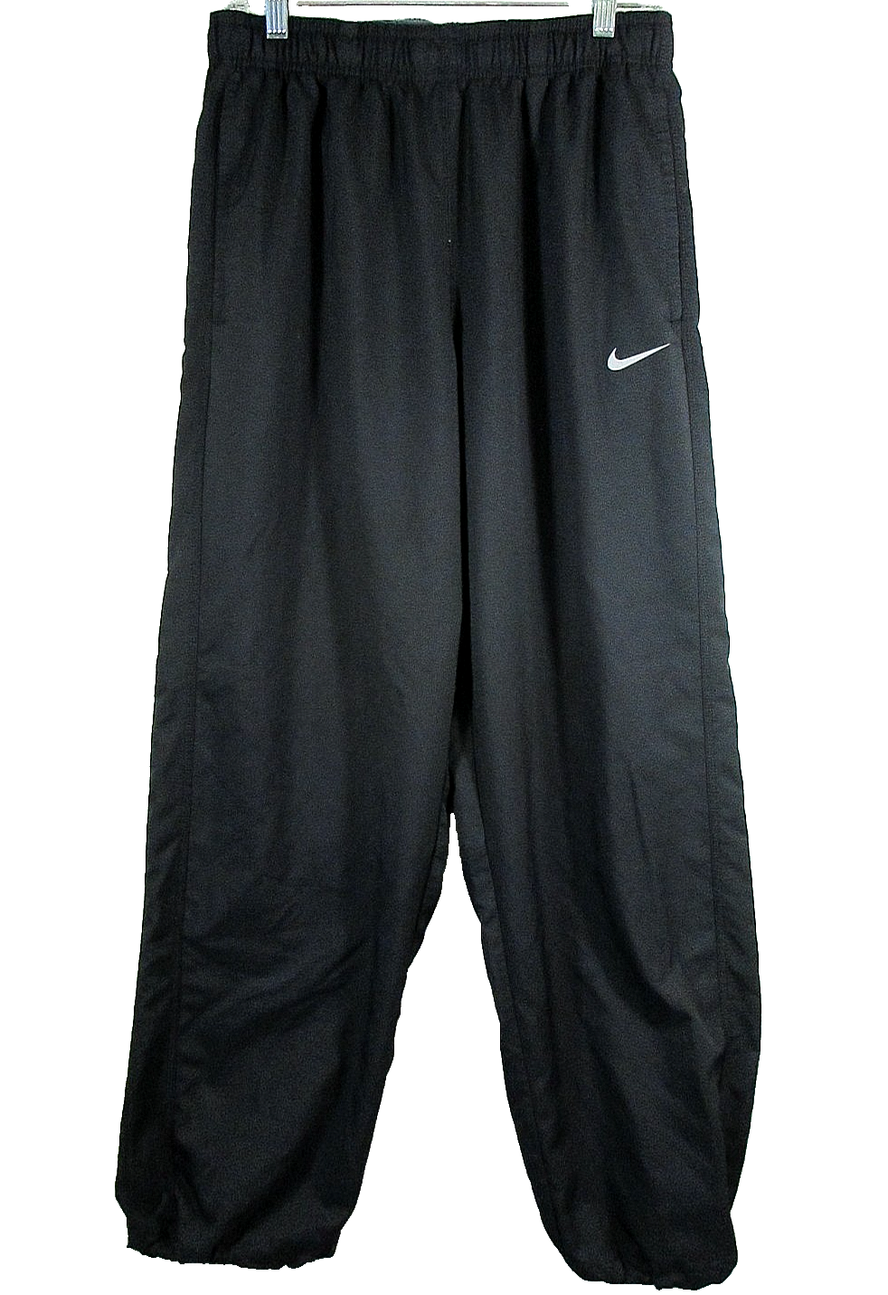 Nike Mens Dri Fit High Rise Track Pants Pleated Front Pockets Size M Black