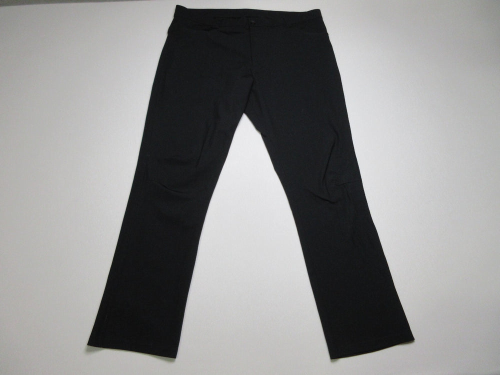 Old Navy Mens Mid Rise Single Button Pants Straight Leg Pockets Size 38X32 Black