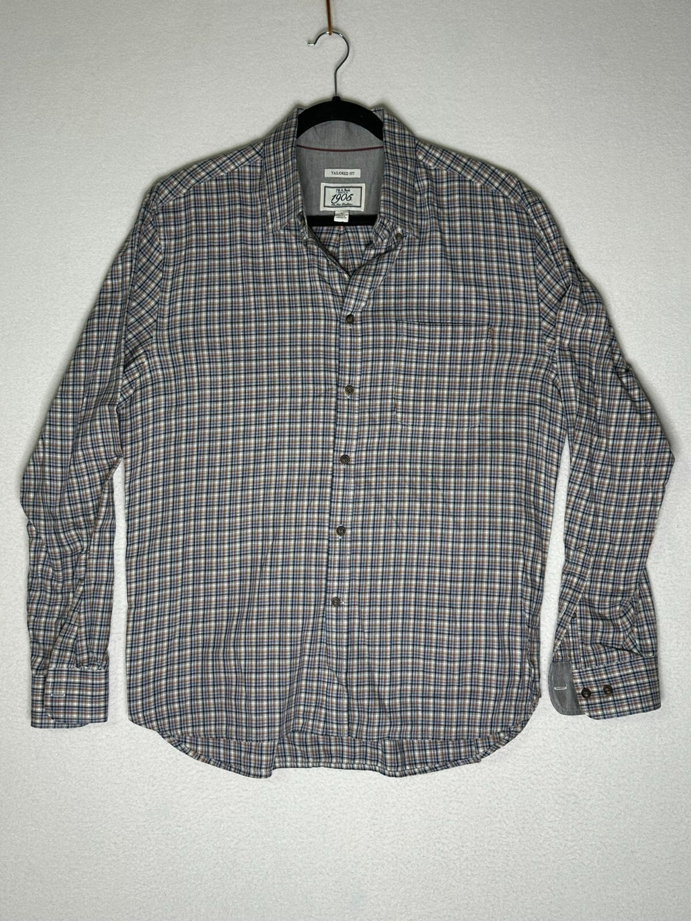 Jos A Bank Long Sleeve Button Up Tailored Fit Men's Size Large