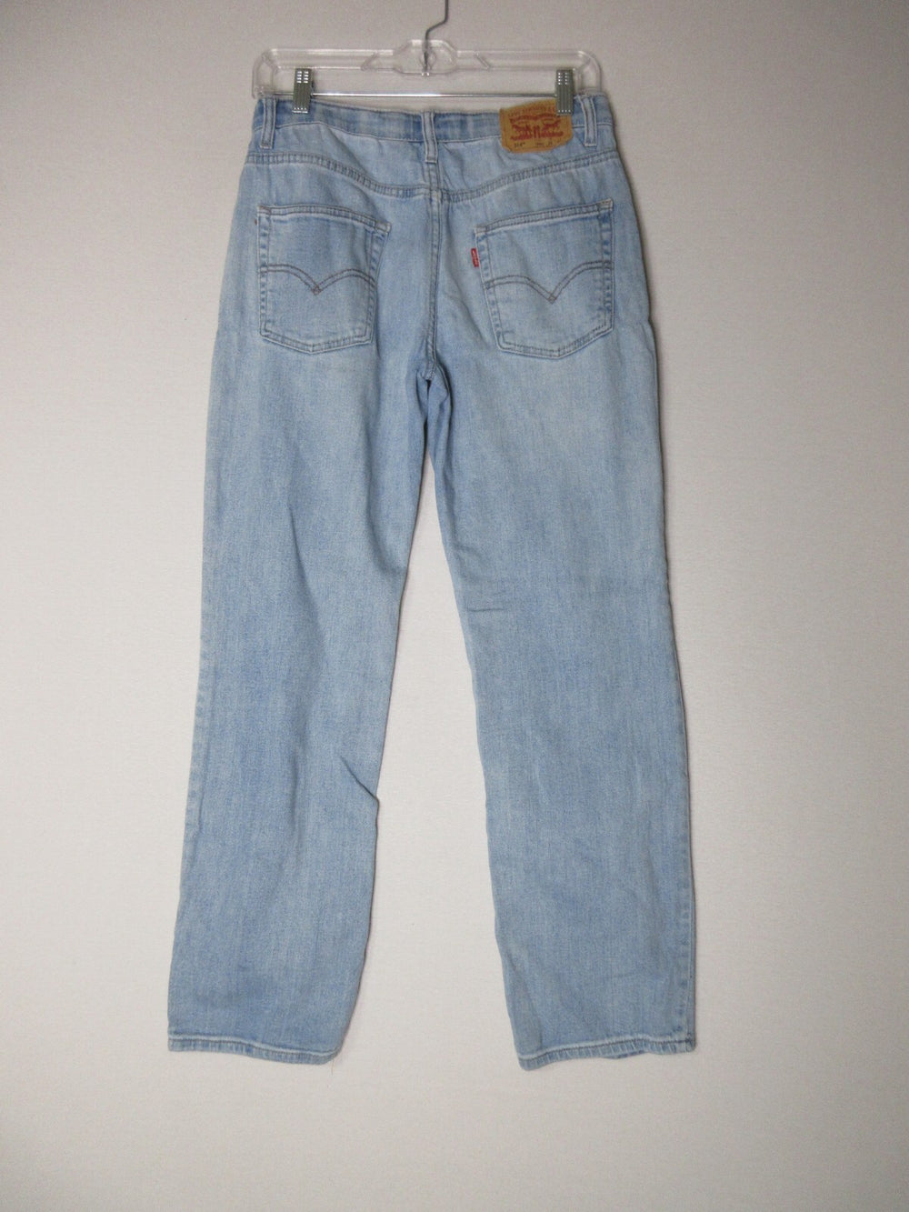 Levi's Mens Flat Front Mid Rise Slim Jeans Single Button Pockets Size 28X30 Blue