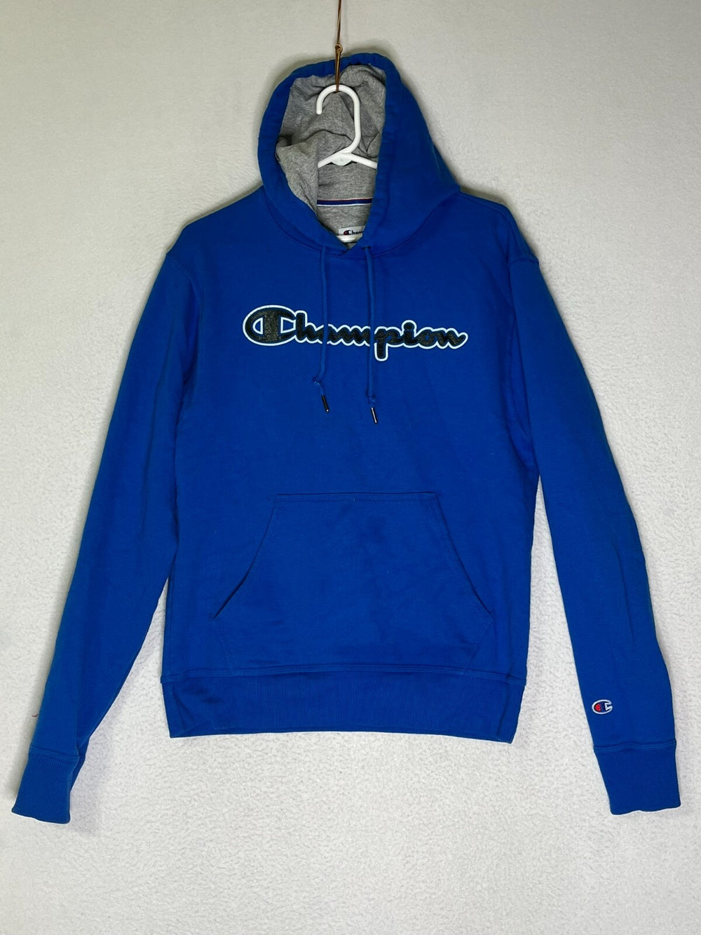 Champion Blue Pullover Hoodie Sweatshirt Authentic Athleticwear Men's Size Small